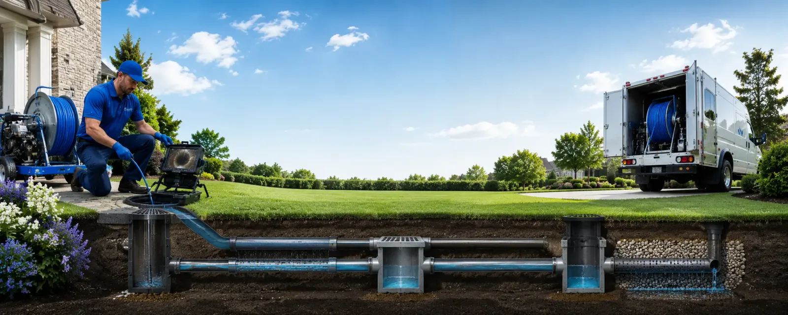 Outdoor drain cleaning information for Rose Hill, KS